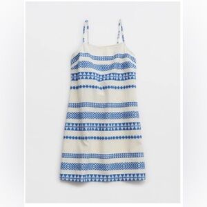 Aerie Open back Blue and White Patterned Women's Dress